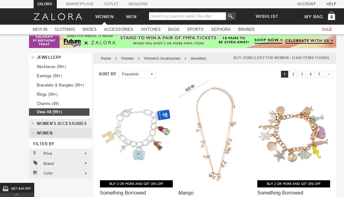 Zalora earrings deals